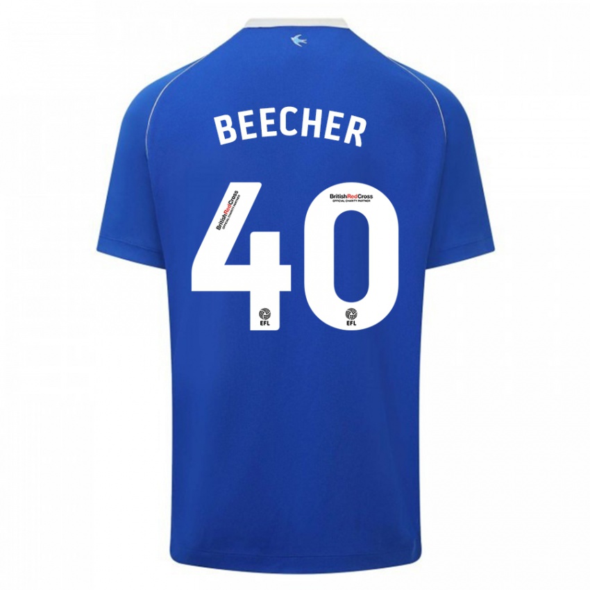 Herren Josh Beecher #40 Blau Heimtrikot Trikot 2023/24 T-Shirt Belgien