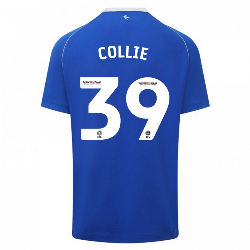 Herren Eliza Collie #39 Blau Heimtrikot Trikot 2023/24 T-Shirt Belgien