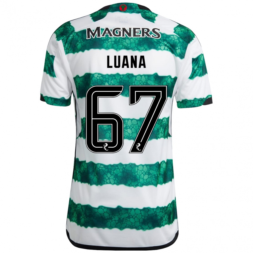 Herren Luana Muñoz #67 Grün Heimtrikot Trikot 2023/24 T-Shirt Belgien