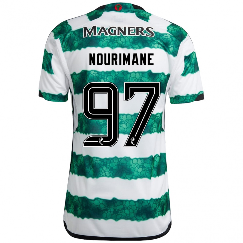 Herren Addi Nourimane #97 Grün Heimtrikot Trikot 2023/24 T-Shirt Belgien