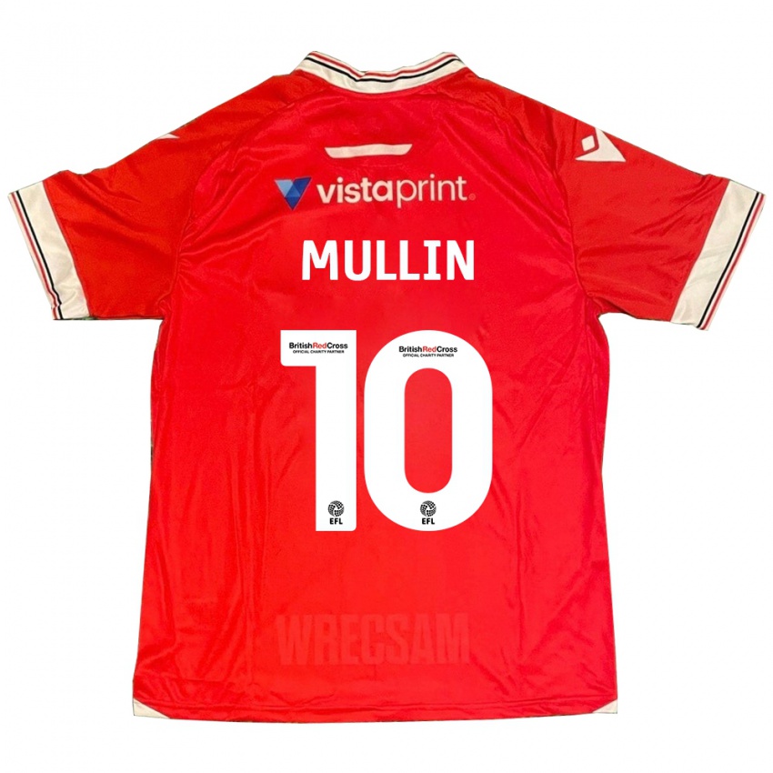 Herren Paul Mullin #10 Rot Heimtrikot Trikot 2023/24 T-Shirt Belgien
