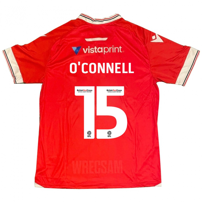 Herren Eoghan O'connell #15 Rot Heimtrikot Trikot 2023/24 T-Shirt Belgien