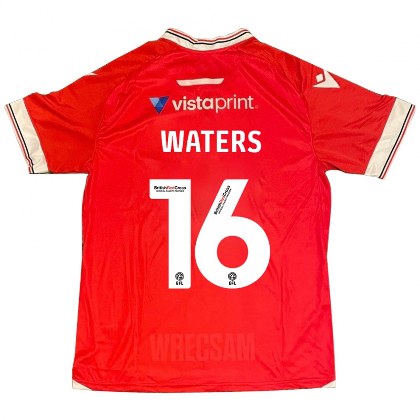 Herren Billy Waters #16 Rot Heimtrikot Trikot 2023/24 T-Shirt Belgien