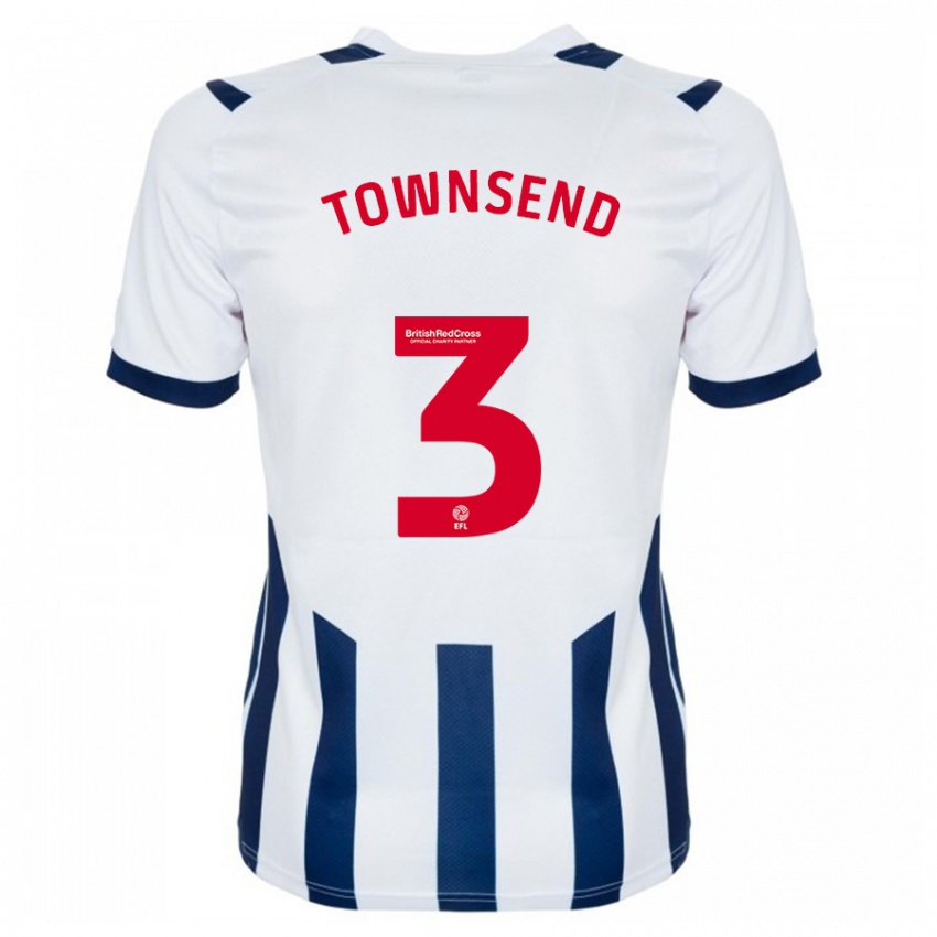 Herren Conor Townsend #3 Weiß Heimtrikot Trikot 2023/24 T-Shirt Belgien