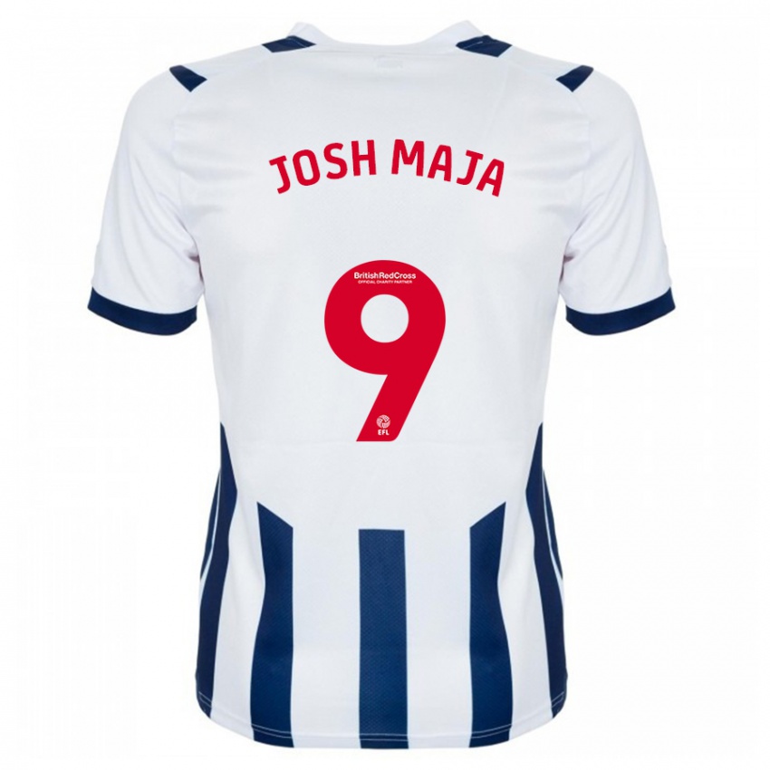 Herren Josh Maja #9 Weiß Heimtrikot Trikot 2023/24 T-Shirt Belgien