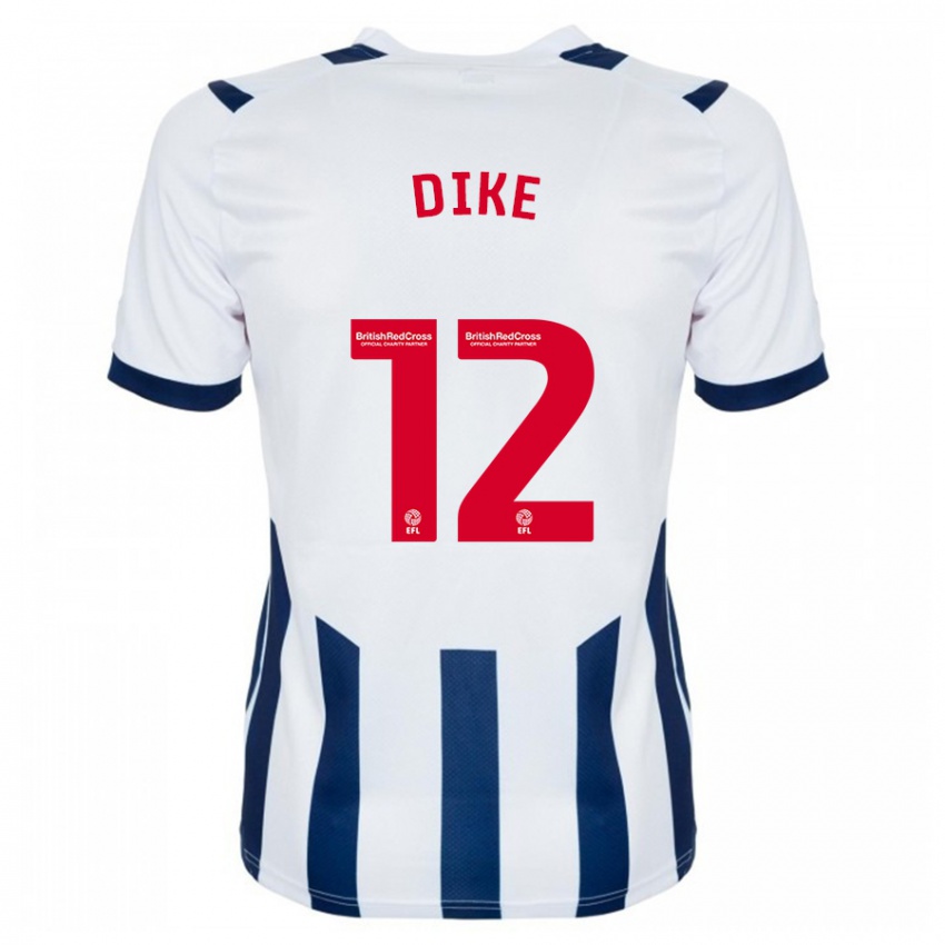 Herren Daryl Dike #12 Weiß Heimtrikot Trikot 2023/24 T-Shirt Belgien