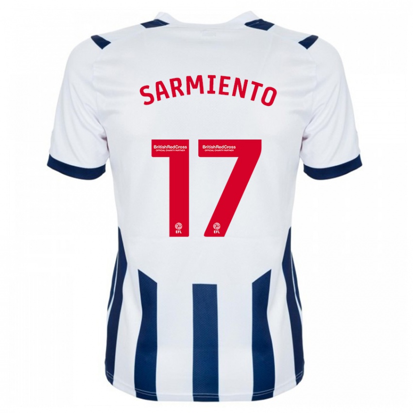 Herren Jeremy Sarmiento #17 Weiß Heimtrikot Trikot 2023/24 T-Shirt Belgien