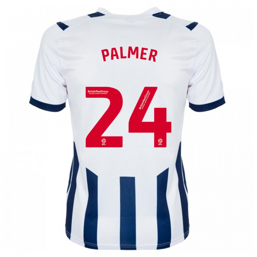 Herren Alex Palmer #24 Weiß Heimtrikot Trikot 2023/24 T-Shirt Belgien