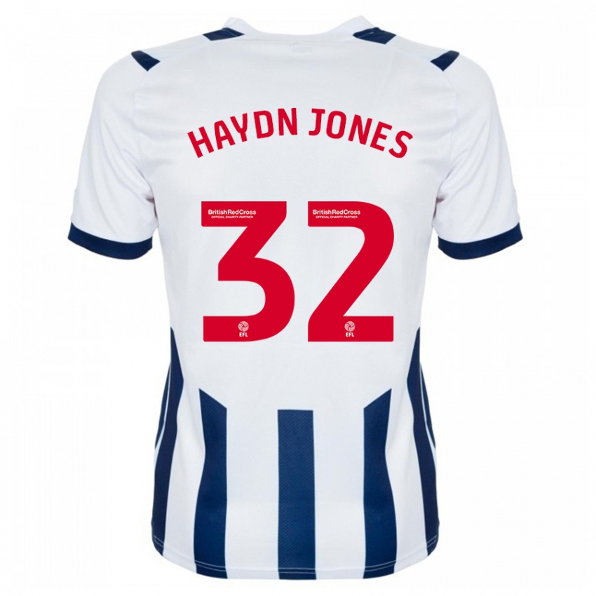 Herren Mackenzie Haydn Jones #32 Weiß Heimtrikot Trikot 2023/24 T-Shirt Belgien