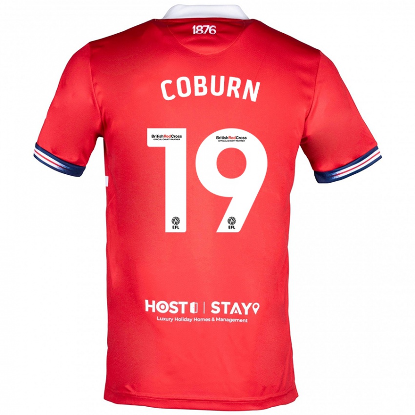 Herren Josh Coburn #19 Rot Heimtrikot Trikot 2023/24 T-Shirt Belgien