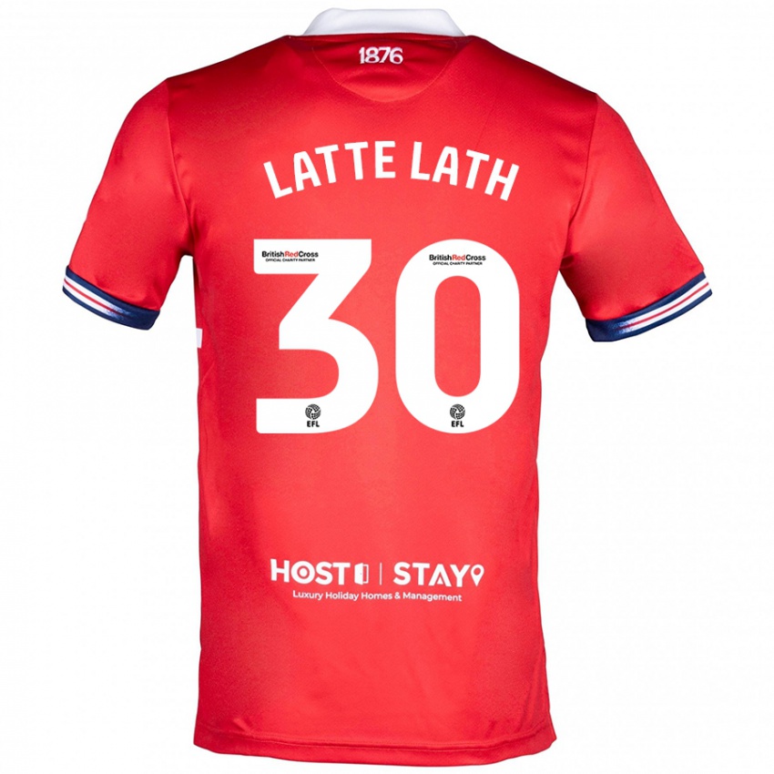 Herren Emmanuel Latte Lath #30 Rot Heimtrikot Trikot 2023/24 T-Shirt Belgien