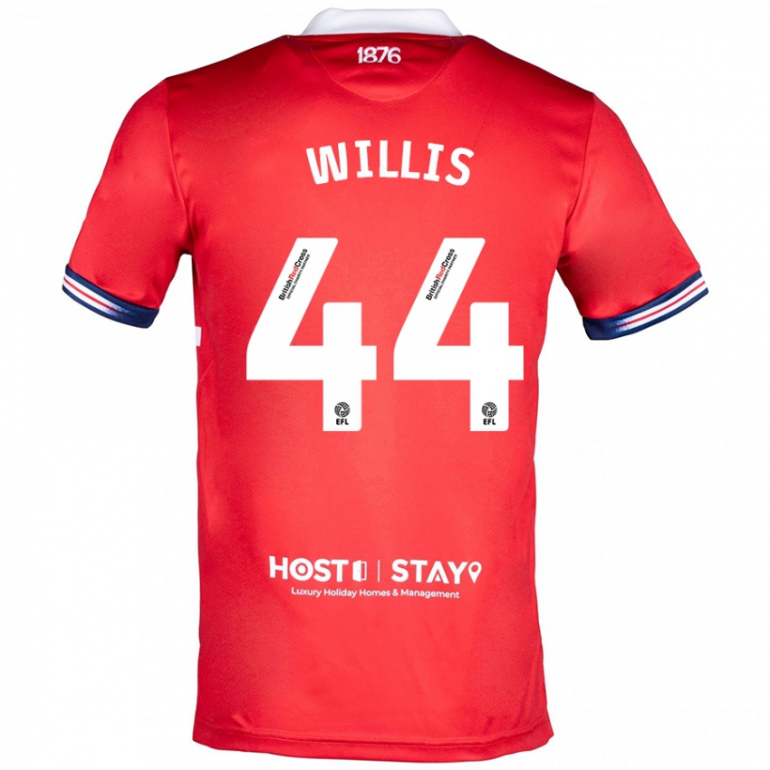 Herren Pharrell Willis #44 Rot Heimtrikot Trikot 2023/24 T-Shirt Belgien