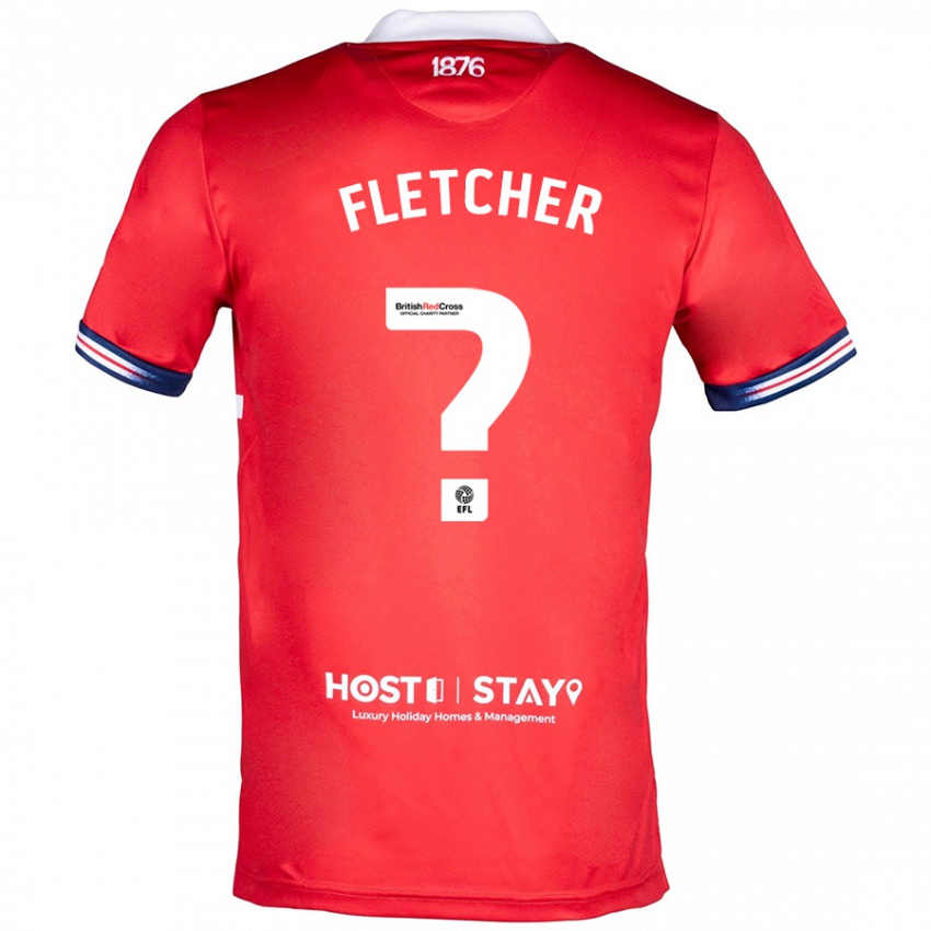 Herren Isaac Fletcher #0 Rot Heimtrikot Trikot 2023/24 T-Shirt Belgien