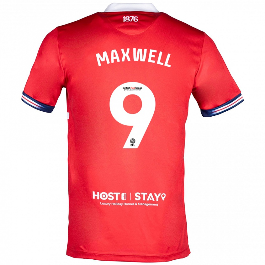 Herren Armani Maxwell #9 Rot Heimtrikot Trikot 2023/24 T-Shirt Belgien