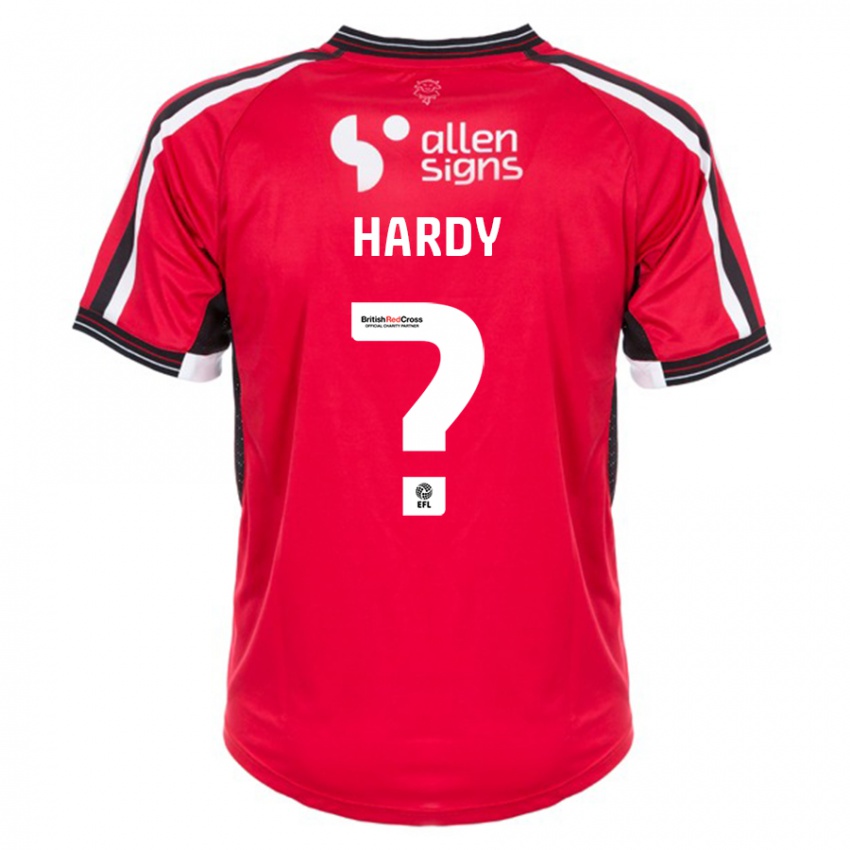 Herren Leah Hardy #0 Rot Heimtrikot Trikot 2023/24 T-Shirt Belgien