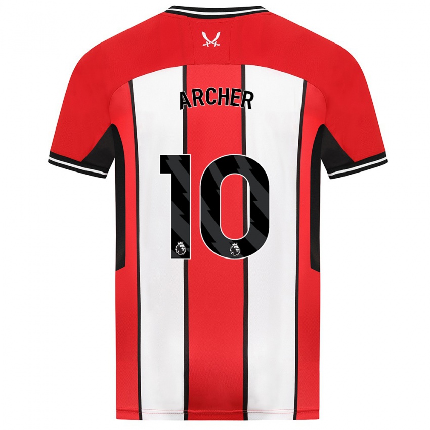 Herren Cameron Archer #10 Rot Heimtrikot Trikot 2023/24 T-Shirt Belgien