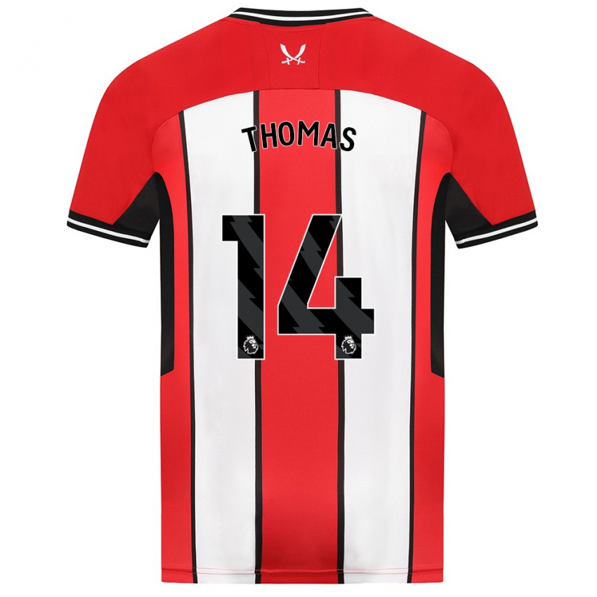 Herren Luke Thomas #14 Rot Heimtrikot Trikot 2023/24 T-Shirt Belgien