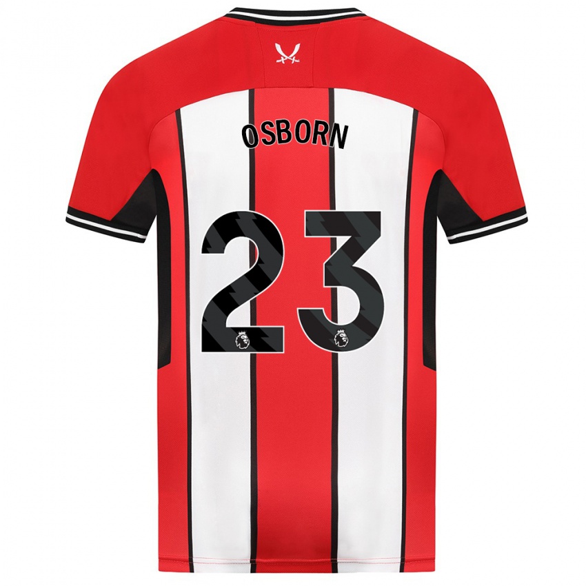 Herren Ben Osborn #23 Rot Heimtrikot Trikot 2023/24 T-Shirt Belgien