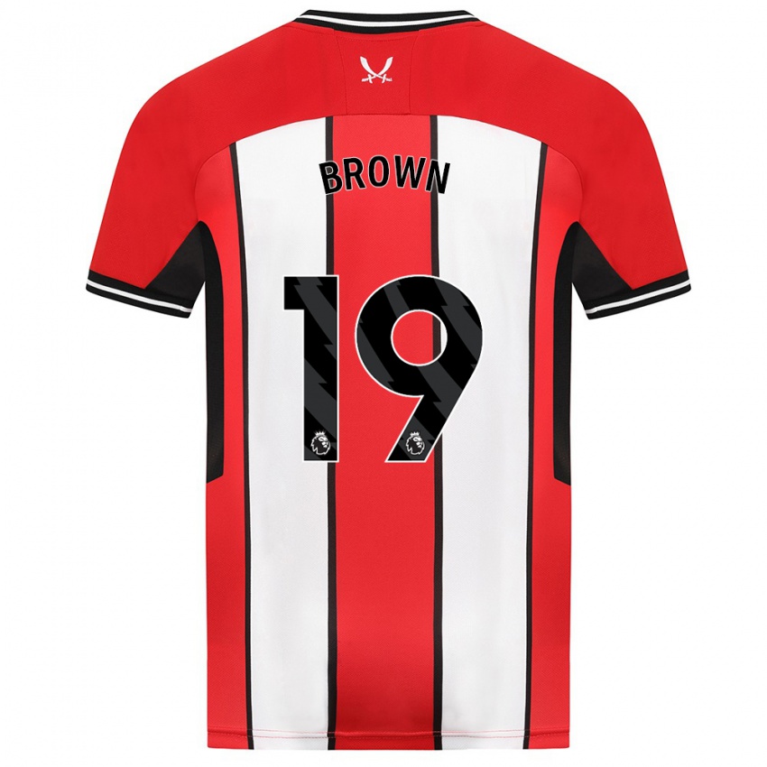 Herren Alanta Brown #19 Rot Heimtrikot Trikot 2023/24 T-Shirt Belgien