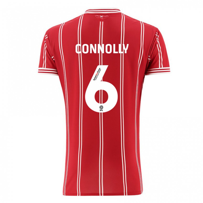 Herren Megan Connolly #6 Rot Heimtrikot Trikot 2023/24 T-Shirt Belgien