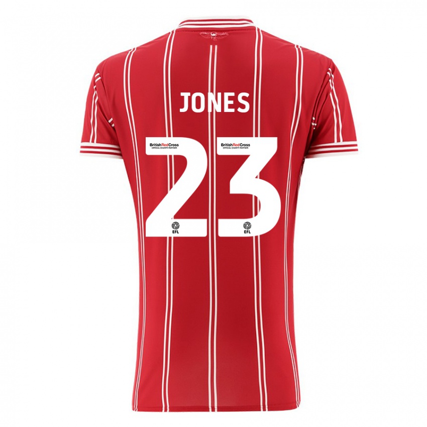 Herren Carrie Jones #23 Rot Heimtrikot Trikot 2023/24 T-Shirt Belgien