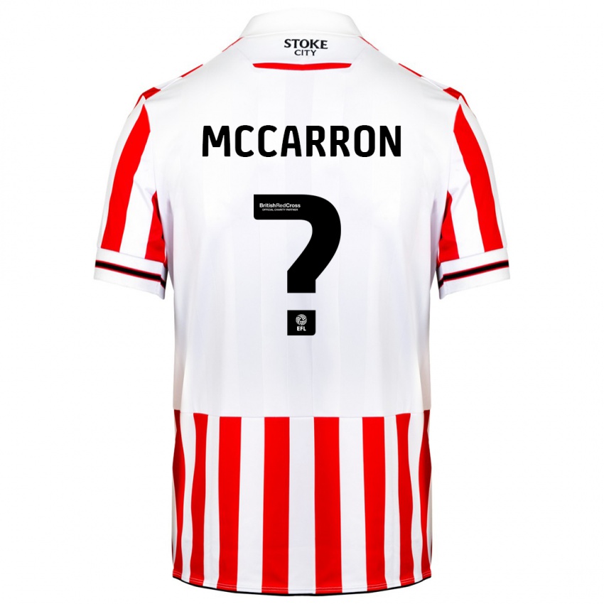 Herren Liam Mccarron #0 Rot-Weiss Heimtrikot Trikot 2023/24 T-Shirt Belgien
