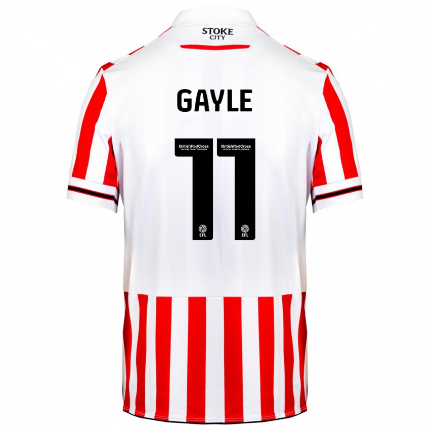 Heren Dwight Gayle #11 Rood Wit Thuisshirt Thuistenue 2023/24 T-Shirt België