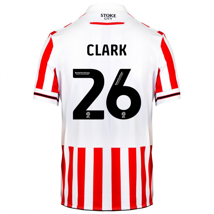 Herren Ciaran Clark #26 Rot-Weiss Heimtrikot Trikot 2023/24 T-Shirt Belgien