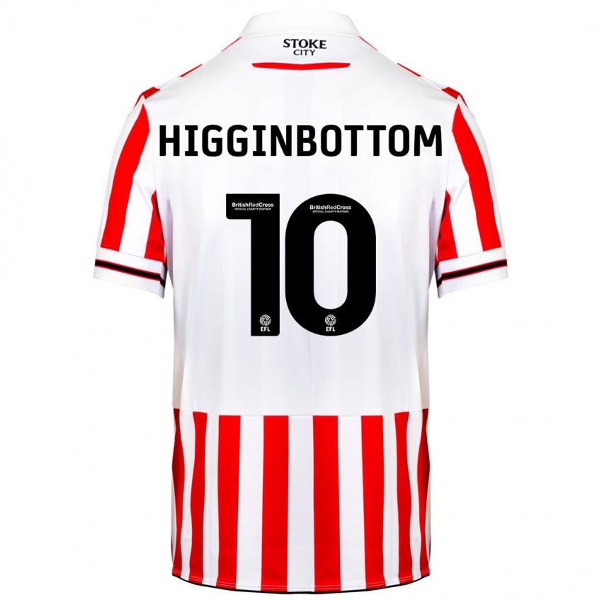 Heren Alice Higginbottom #10 Rood Wit Thuisshirt Thuistenue 2023/24 T-Shirt België