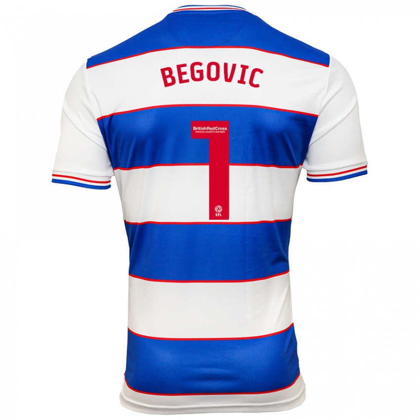 Herren Asmir Begovic #1 Weiß Blau Heimtrikot Trikot 2023/24 T-Shirt Belgien