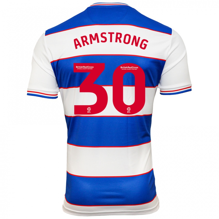 Herren Sinclair Armstrong #30 Weiß Blau Heimtrikot Trikot 2023/24 T-Shirt Belgien