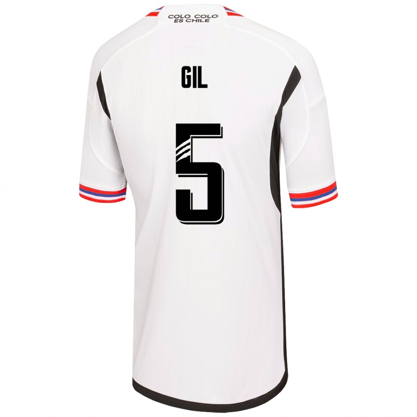 Herren Leonardo Gil #5 Weiß Heimtrikot Trikot 2023/24 T-Shirt Belgien