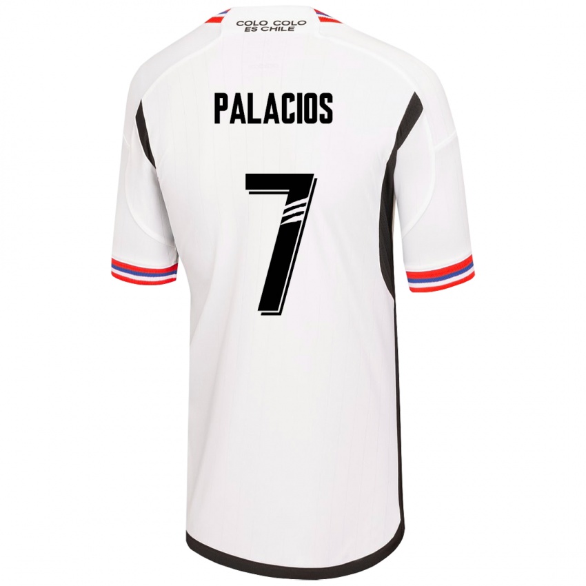 Herren Carlos Palacios #7 Weiß Heimtrikot Trikot 2023/24 T-Shirt Belgien