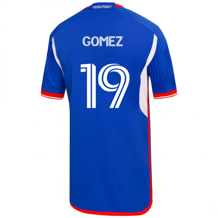 Heren Juan Pablo Gómez #19 Blauw Thuisshirt Thuistenue 2023/24 T-Shirt België