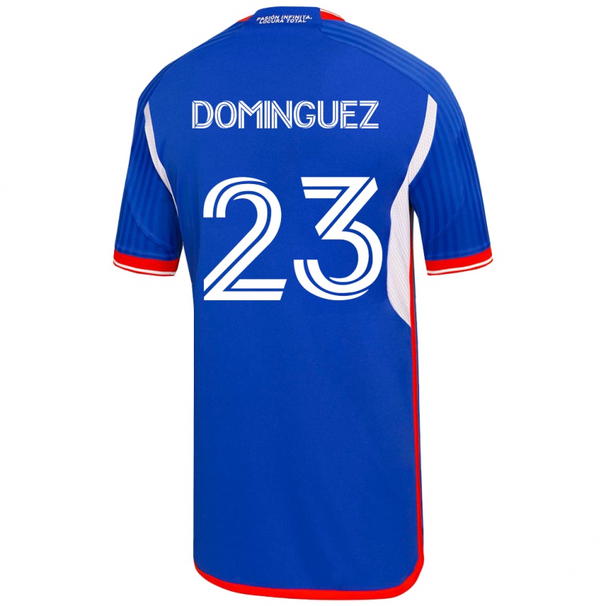 Herren Nery Dominguez #23 Blau Heimtrikot Trikot 2023/24 T-Shirt Belgien