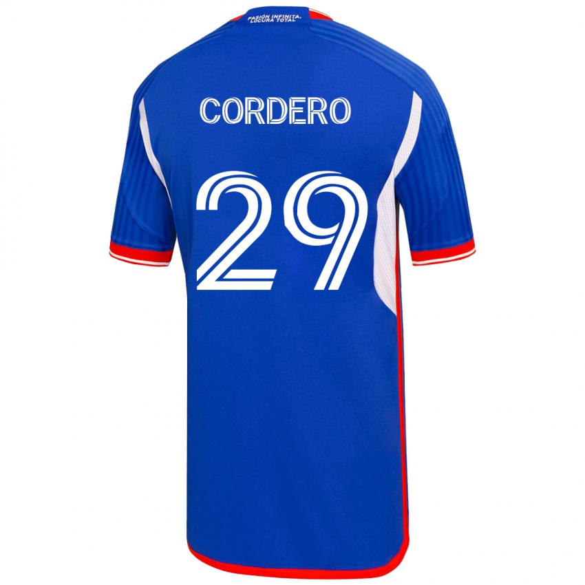 Heren Renato Cordero #29 Blauw Thuisshirt Thuistenue 2023/24 T-Shirt België