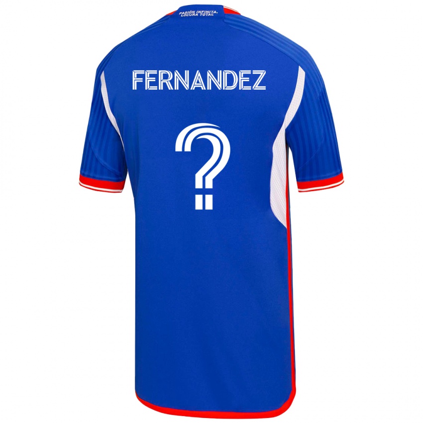 Heren José Matías Fernández #0 Blauw Thuisshirt Thuistenue 2023/24 T-Shirt België