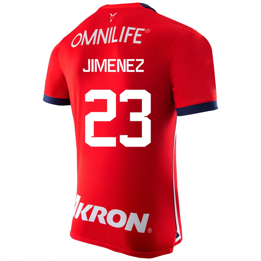 Herren Miguel Jiménez #23 Rot Heimtrikot Trikot 2023/24 T-Shirt Belgien