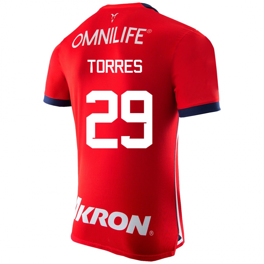 Herren Alan Torres #29 Rot Heimtrikot Trikot 2023/24 T-Shirt Belgien