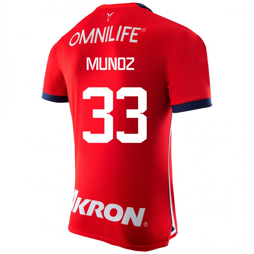 Herren Zahid Muñoz #33 Rot Heimtrikot Trikot 2023/24 T-Shirt Belgien