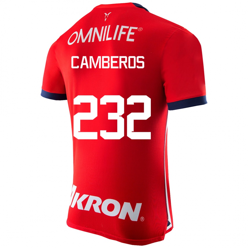 Herren Hugo Camberos #232 Rot Heimtrikot Trikot 2023/24 T-Shirt Belgien