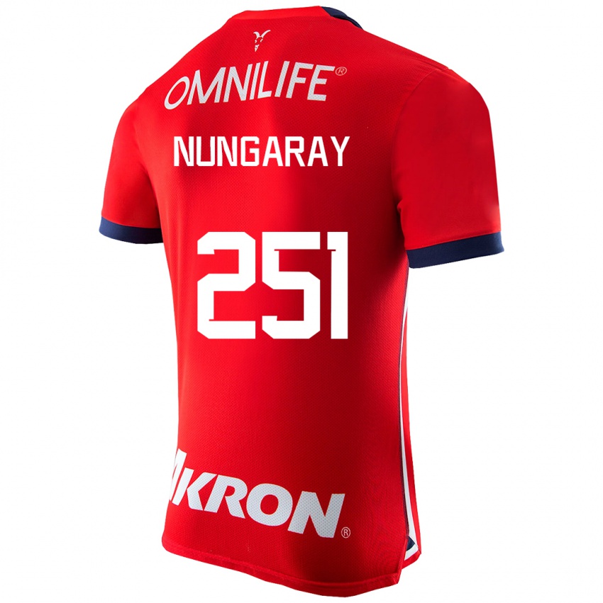 Herren David Nungaray #251 Rot Heimtrikot Trikot 2023/24 T-Shirt Belgien