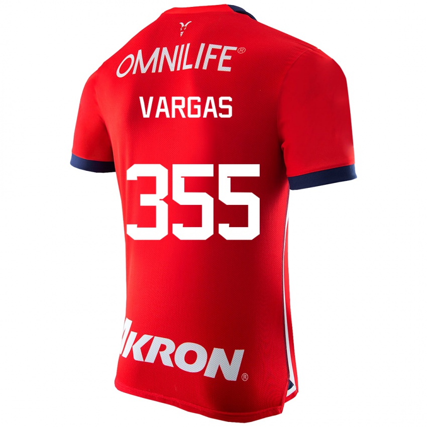 Herren Edgar Vargas #355 Rot Heimtrikot Trikot 2023/24 T-Shirt Belgien