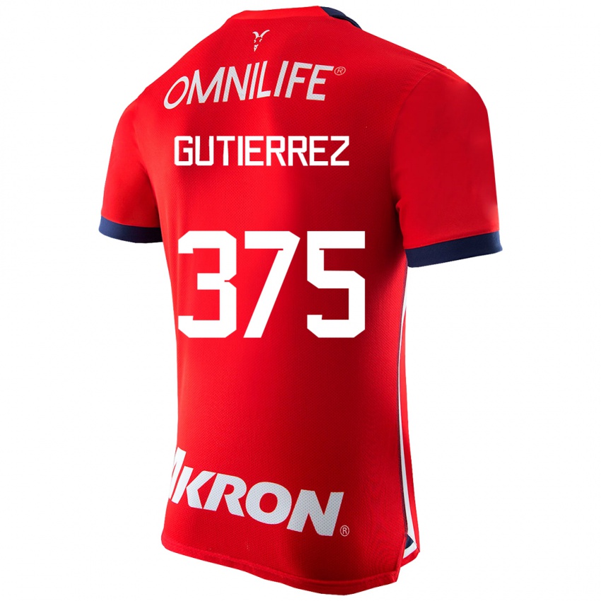 Herren Gerson Gutiérrez #375 Rot Heimtrikot Trikot 2023/24 T-Shirt Belgien