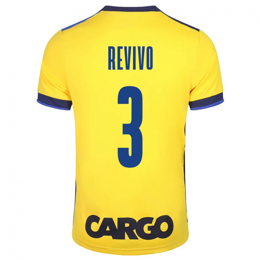 Herren Roy Revivo #3 Gelb Heimtrikot Trikot 2023/24 T-Shirt Belgien