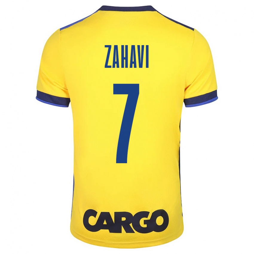 Herren Eran Zahavi #7 Gelb Heimtrikot Trikot 2023/24 T-Shirt Belgien