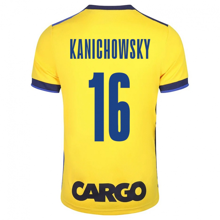 Herren Gabi Kanichowsky #16 Gelb Heimtrikot Trikot 2023/24 T-Shirt Belgien