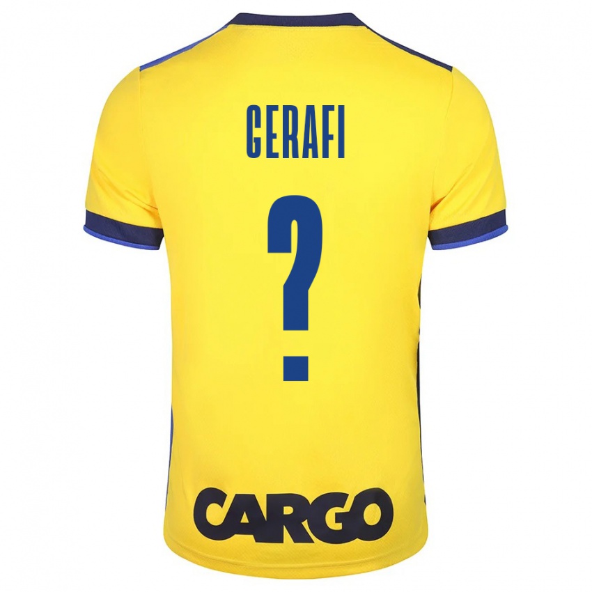 Herren Omri Gerafi #0 Gelb Heimtrikot Trikot 2023/24 T-Shirt Belgien