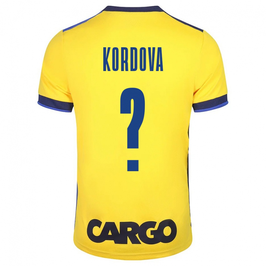 Herren Adir Kordova #0 Gelb Heimtrikot Trikot 2023/24 T-Shirt Belgien