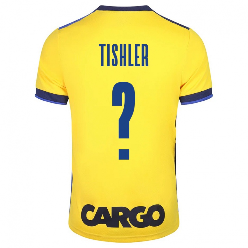 Heren Daniel Tishler #0 Geel Thuisshirt Thuistenue 2023/24 T-Shirt België